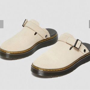 Dr. Martens Cream Platform Mules